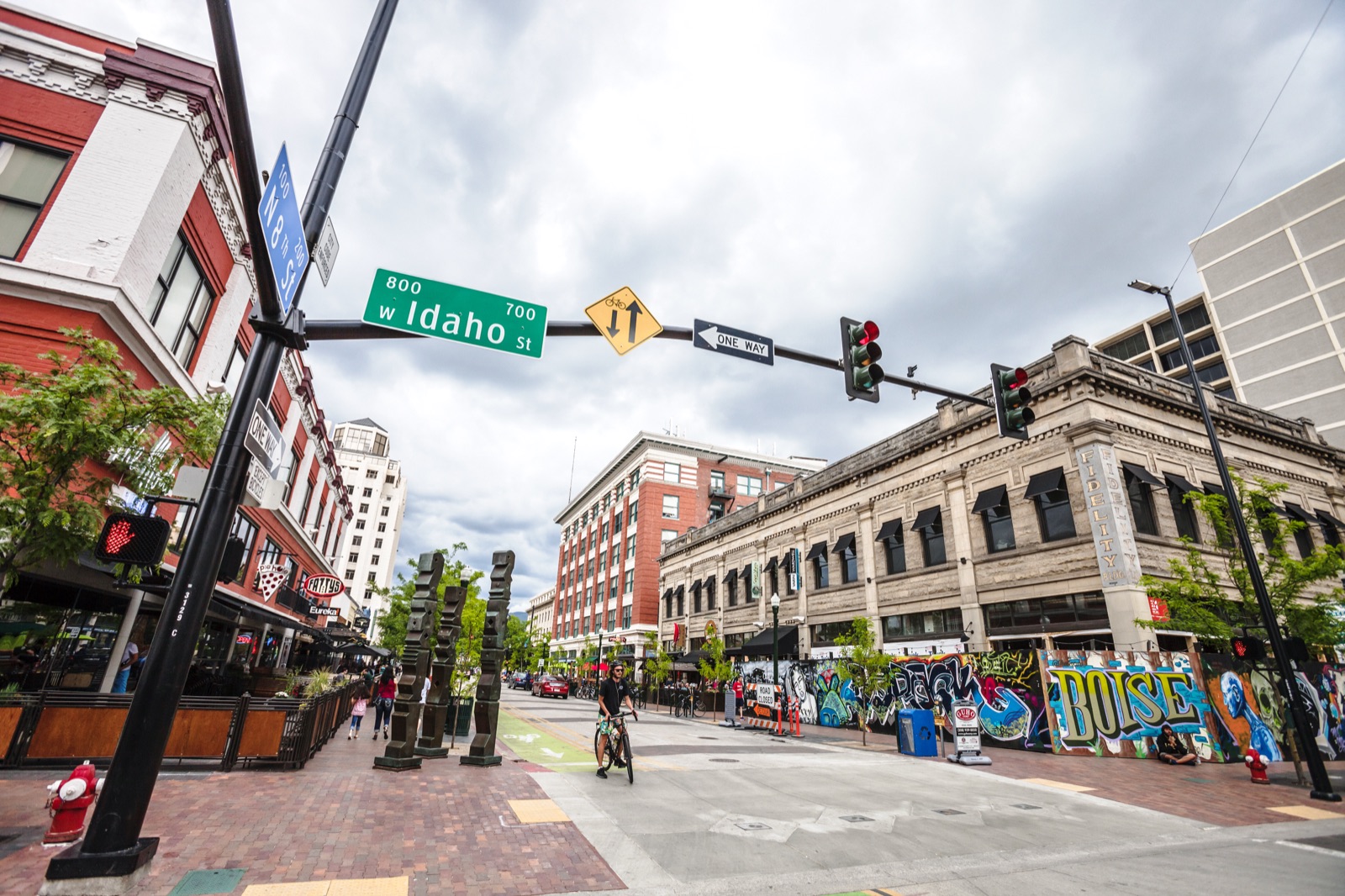 West Idaho Street, downtown Boise