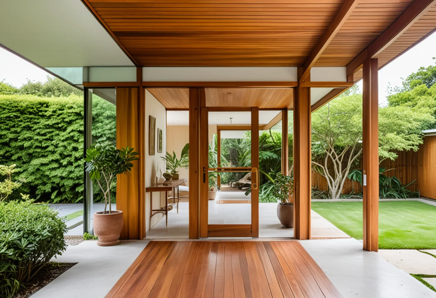Wood pavilion