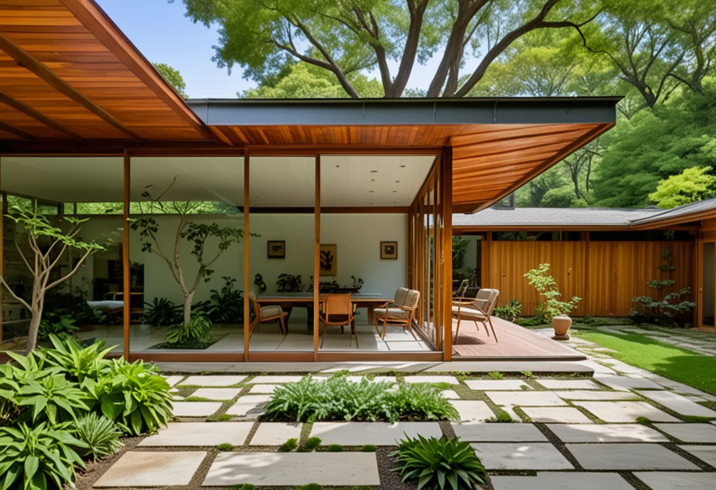 Wood pavilion