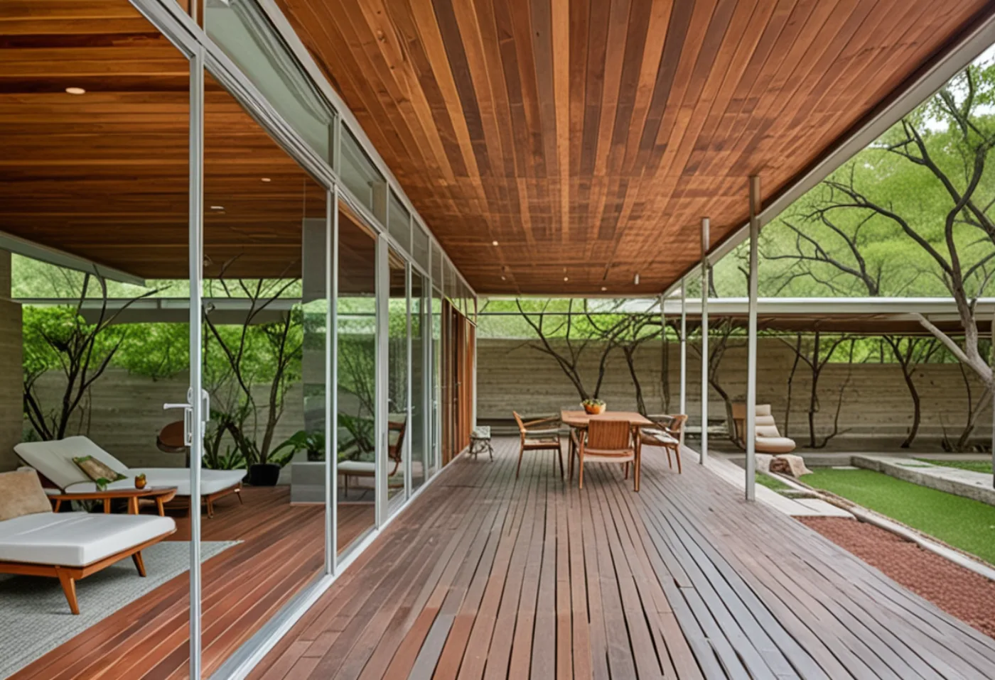 Wood pavilion