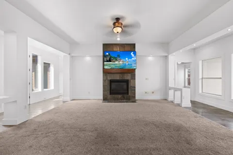 Family room, toward the garden windows