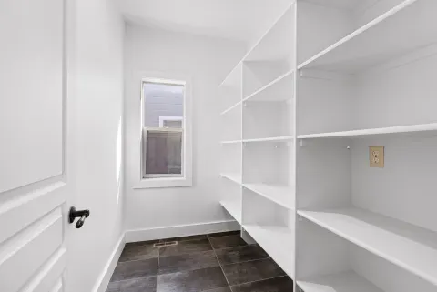 Walk-in pantry off the kitchen