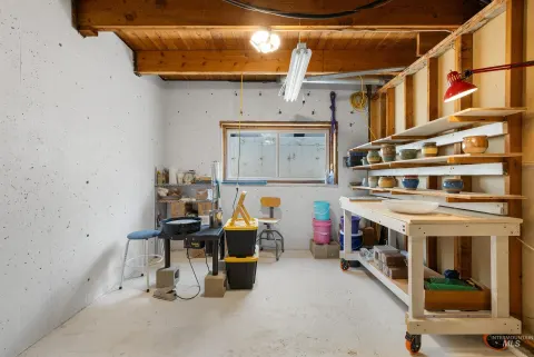 Workshop in the basement