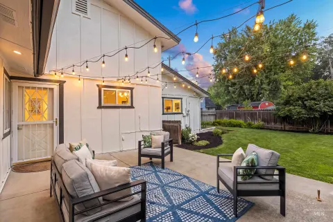Patio at dusk