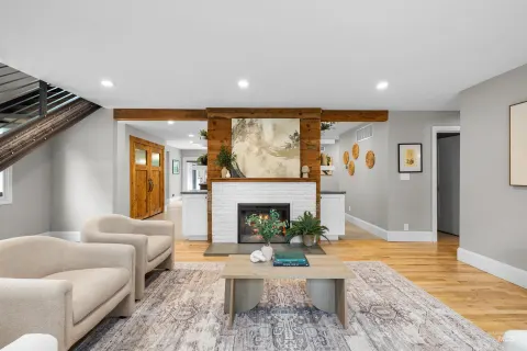 Living room toward the dining nook